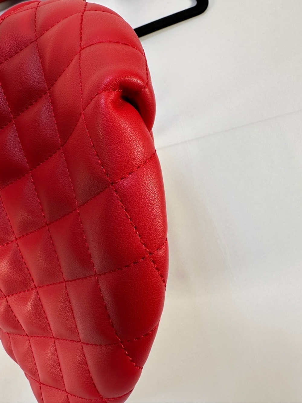 Steve Madden Quilted Belt Bag Red Faux Leather Crossbody Fanny Pack Festival - Picture 4 of 13
